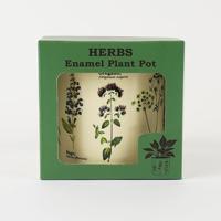 Gift Republic Kruiden - Emaille Bloempot - thumbnail