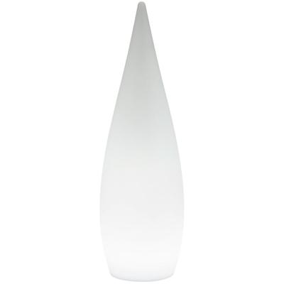 LED Tuin Vloerlamp 3W - Warm Wit 3000K - RGBW - Dimbaar - Ovaal - Mat Wit