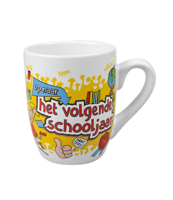 Cartoonmok op naar het volgende schooljaar