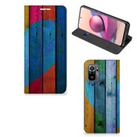 Xiaomi Redmi Note 10 4G | 10S | Poco M5s Book | Wallet Case | Wood Heart - Cadeau voor je Vriend - thumbnail