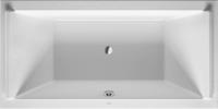 Duravit Starck inbouwbad 2-persoons 180x90x46cm glans wit acryl - thumbnail