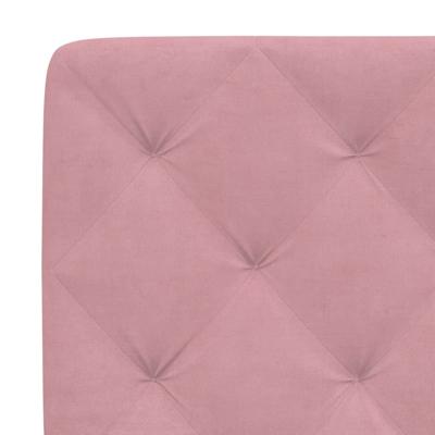 Bed met matras fluweel roze 120x200 cm - thumbnail