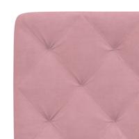 Bed met matras fluweel roze 120x200 cm - thumbnail
