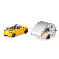 Siku 1629 Volkswagen Beetle + Caravan - thumbnail