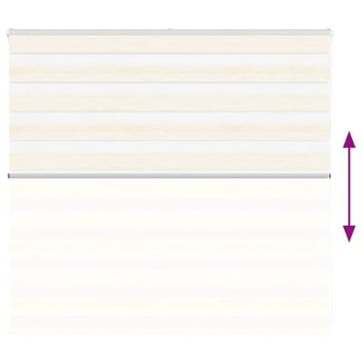 VidaXL Zebra rolgordijn 155x100 cm stofbreedte 150,9 cm marmerbeige