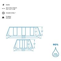 Bestway | Zwembad Power Steel 412 x 201 x 122 cm - thumbnail