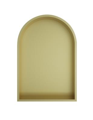 Hotbath &MORE Inbouwbox of inbouwnis Toogmodel - 30x45x10cm - Geborsteld messing PVD BOW30BBP