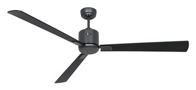 CasaFan ECO NEO III 152 BG-SW/TK WiFi Flügel Schwarz/Teak Plafondventilator 27 W (Ø x h) 152 cm x 360 mm Basaltgrijs Met afstandsbediening, Timer, Met