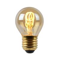 Lucide G45 - Filament lamp - Ø 4,5 cm - LED Dimb. - E27 - 1x3W 2200K - Amber - thumbnail