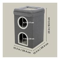 Trixie krabpaal cat tower saul grijs - thumbnail