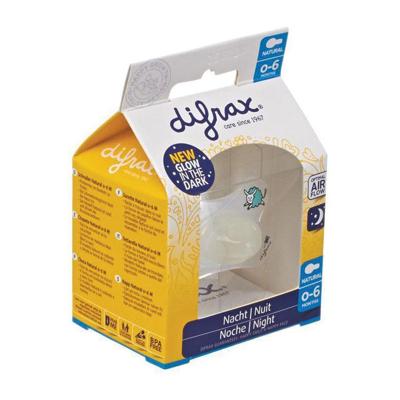 Difrax Fopspeen Natural 0-6m Nacht