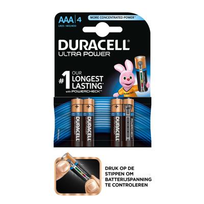 8 x Duracell AAA oplaadbare 900 mAh (2 blisters met 4 batterijen) 8 oplaadbare ministijlbatterijen