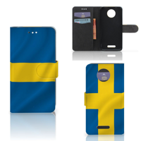 Motorola Moto C Plus Bookstyle Case Zweden - thumbnail
