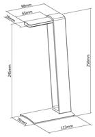 My Wall HK3L Koptelefoonstandaard Geschikt voor (koptelefoon): On Ear koptelefoon, Over Ear koptelefoon Zilver, Beuken - thumbnail