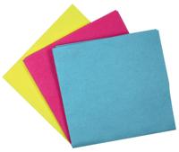 Aqualine universele huishouddoekjes ft 38 x 38 cm, geassorteerde kleuren, pak van 6 stuks - thumbnail