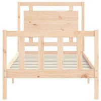Bedframe zonder matras massief grenenhout 100x200 cm - thumbnail