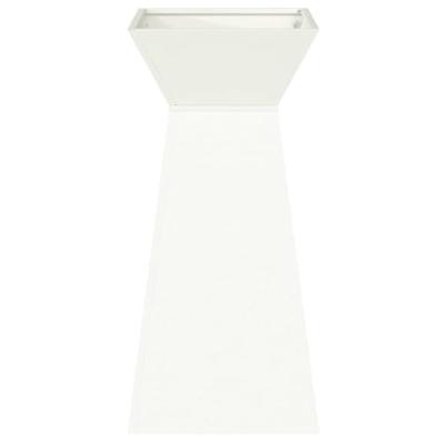 Pilaar Plantenbak 2 pcs Wit 35 x 35 x 73 cm Staal