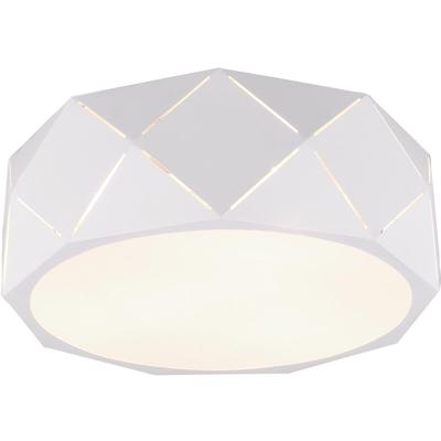 LED Plafondlamp Rond Mat Wit - 3-lichts E27 Aluminium