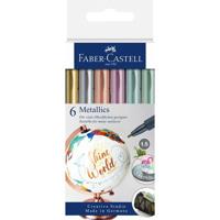 Viltstift Faber-Castell metallic assorti blister à 6 stuks - thumbnail