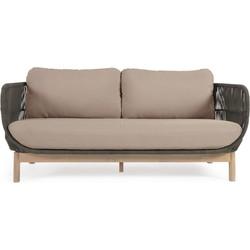 Kave Home 3-zits Tuinbank 'Catalina' 170cm, kleur Donkergroen