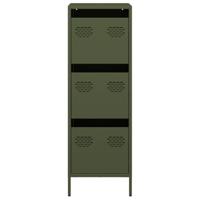 Hoge kast 39x35x103,5 cm staal olijfgroen - thumbnail
