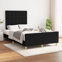 Bedframe zonder matras 120x200 cm stof zwart - thumbnail
