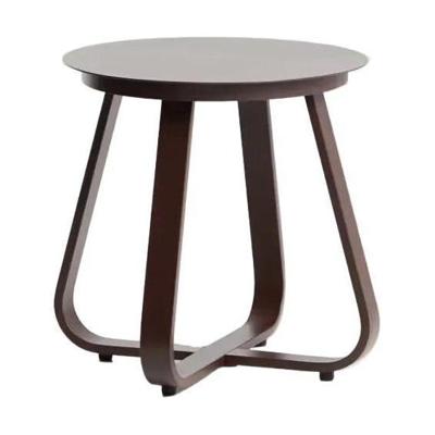 Kave Home Tamaris bijzettafel Ø48 cm Bruin