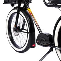 FAHRER spatlap "latz" mud flap latz fatbike 220x120x165mm - thumbnail