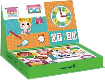 Tooky Toy a wonderful day educatief houten magneetbord 108-delig