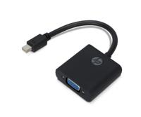 HP 2UX10AA VGA (D-Sub) Mini DisplayPort Zwart - thumbnail