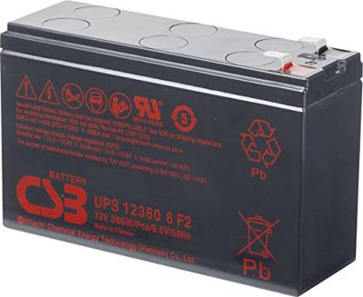 CSB Battery UPS 123606 high-rate Loodaccu 12 V 7 Ah Loodvlies (AGM) (b x h x d) 151 x 99 x 51 mm Kabelschoen 6.35 mm Onderhoudsvrij, Geringe zelfontlading CSB Battery UPS 123606 high-rate Loodaccu 12 V 7 Ah Loodvlies (AGM) (b x h x d) 151 x 99 x 51 mm Kabelschoen 6.35 mm Onderhoudsvrij, Geringe zelfontlading
