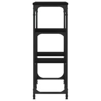 Wandtafel 89,5x28x76 cm bewerkt hout zwart - thumbnail