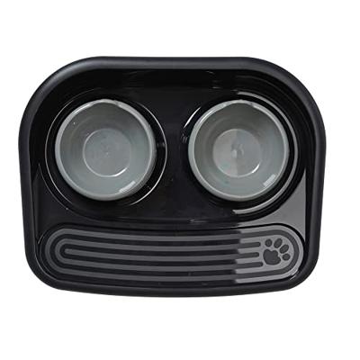 Savic butler voerstation happy planet zwart