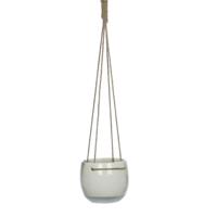 Mica Decorations Resa hangpot rond 18,5x17 cm wit - thumbnail