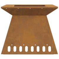 Vuurkorf Bruin 48 x 48 x 40 cm Cortenstaal - thumbnail