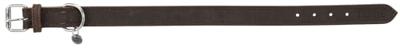 TRIXIE HALSBAND HOND RUSTIC VETLEER DONKERBRUIN 34-40X2,5 CM