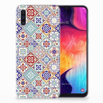 Samsung Galaxy A50 | TPU | Siliconen hoesje | Tiles Color Samsung Galaxy A50 | TPU | Siliconen hoesje | Tiles Color