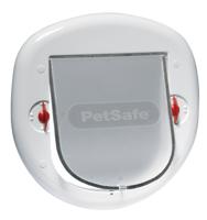 Petsafe kattenluikje grote kat / kleine hond wit 4 standen (280) - thumbnail