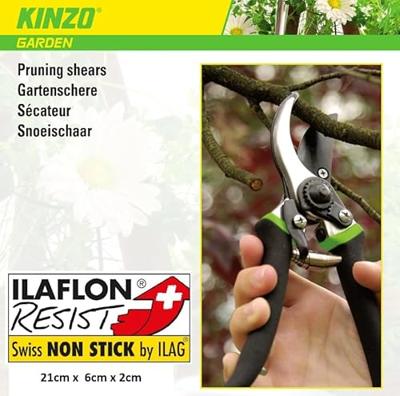 Kinzo Snoeischaar 21 cm Grijs/Groen