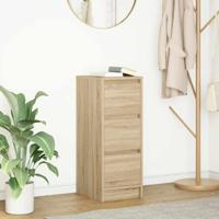 Dressoir 29,5x34x76 cm bewerkt hout sonoma eikenkleurig - thumbnail