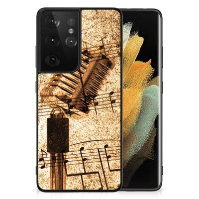 Samsung Galaxy S21 Ultra Silicone Back Case Bladmuziek Samsung Galaxy S21 Ultra Silicone Back Case Bladmuziek