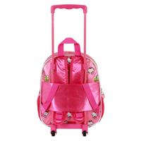 Sanrio 3D Backpack with Wheels Hello Kitty Funny Pink Small - thumbnail