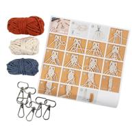 Creativ Company Mini hobbyset macramé, sleutelhangers, 1 doos - thumbnail