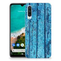 Xiaomi Mi A3 Bumper Hoesje Wood Blue - thumbnail