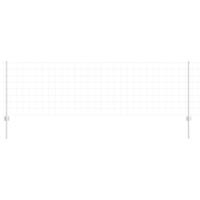 VidaXL Hek met paal zilver 0,8 x 25 m staal - thumbnail