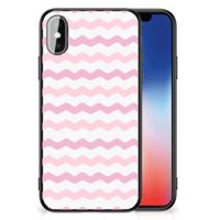 iPhone X | Xs Back Case Waves Roze - thumbnail