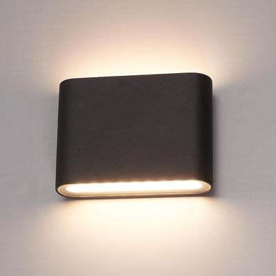 Dallas S LED Wandlamp Zwart - 6 Watt 360lm - IP54 Waterdicht - 3000K Warm Wit - Dimbaar - Binnen en buitenlamp - Up & down light - Modern