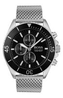Boss heren chronograaf Ocean Edition roestvrij stalen mesh armbandhorloge 46 mm - thumbnail