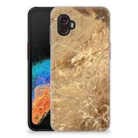 Samsung Galaxy Xcover 6 Pro | TPU | Siliconen hoesje | Marmer Creme - thumbnail