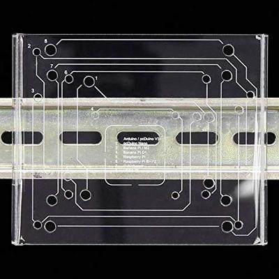 Joy-it RB-DIN-Rail DIN-rail-houder Geschikt voor serie: Arduino, Banana Pi, BeagleBoard, BeagleBone, Cubieboard, Raspberry Pi® Voor DIN-railmontage Transparant Joy-it RB-DIN-Rail DIN-rail-houder Geschikt voor serie: Arduino, Banana Pi, BeagleBoard, BeagleBone, Cubieboard, Raspberry Pi® Voor DIN-railmontage Transparant